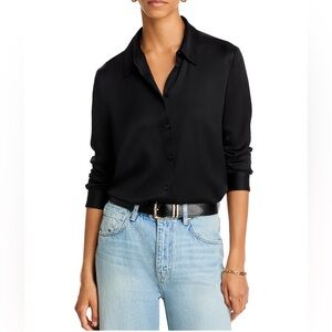 French connection Emma button down - size M black work 1x